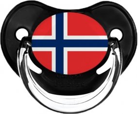 Drapeau Norvège Tétine Physiologique Noir classique