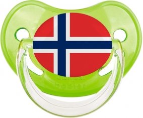 Drapeau Norvège Tétine Physiologique Vert classique