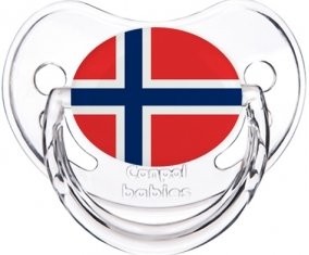 Drapeau Norvège Tétine Physiologique Transparent classique