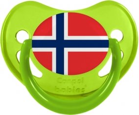 Drapeau Norvège Tétine Physiologique Vert phosphorescente