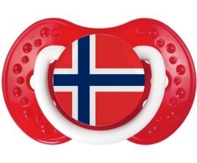 Drapeau Norvège Sucete LOVI Dynamic Blanc-rouge classique