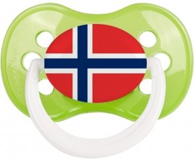 Drapeau Norvège Sucete Anatomique Vert classique