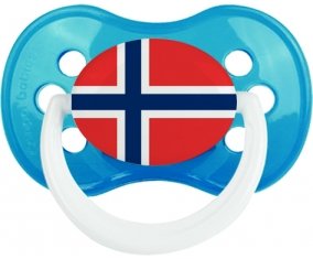 Drapeau Norvège Sucete Anatomique Cyan classique