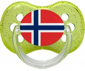 Drapeau Norvège Sucete Cerise Vert à paillette