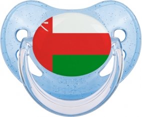 Drapeau Oman Sucete Physiologique Bleue à paillette