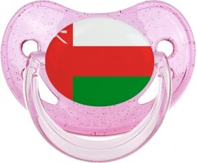 Drapeau Oman Sucete Physiologique Rose à paillette
