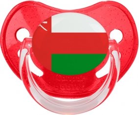 Drapeau Oman Sucete Physiologique Rouge à paillette