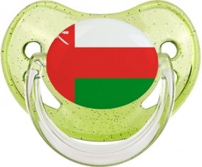Drapeau Oman Sucete Physiologique Vert à paillette