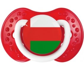 Drapeau Oman Tétine LOVI Dynamic Blanc-rouge classique