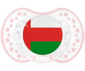 Drapeau Oman Tétine LOVI Dynamic Retro-blanc-rose-tendre classique