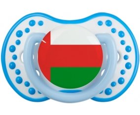 Drapeau Oman Tétine LOVI Dynamic Blanc-bleu phosphorescente