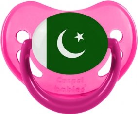 Drapeau Pakistan Sucette Physiologique Rose phosphorescente