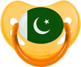 Drapeau Pakistan Sucette Physiologique Jaune phosphorescente