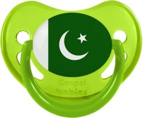Drapeau Pakistan Sucette Physiologique Vert phosphorescente