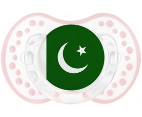 Drapeau Pakistan Sucette LOVI Dynamic Retro-blanc-rose-tendre classique