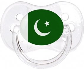 Drapeau Pakistan Sucette Cerise Transparent classique