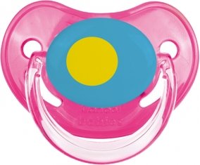 Drapeau Palau Sucette Physiologique Rose classique