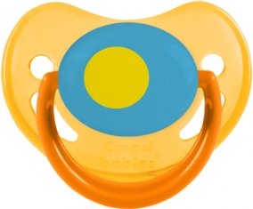 Drapeau Palau Sucette Physiologique Jaune phosphorescente