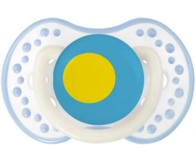Drapeau Palau Sucette LOVI Dynamic Blanc-cyan classique