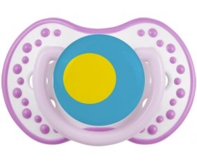 Drapeau Palau Sucette LOVI Dynamic Blanc-mauve classique