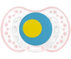 Drapeau Palau Sucette LOVI Dynamic Retro-blanc-rose-tendre classique