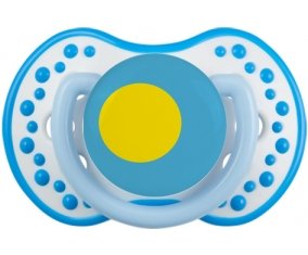 Drapeau Palau Sucette LOVI Dynamic Blanc-bleu phosphorescente