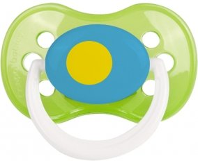 Drapeau Palau Sucette Anatomique Vert classique