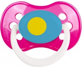 Drapeau Palau Sucette Anatomique Rose foncé classique