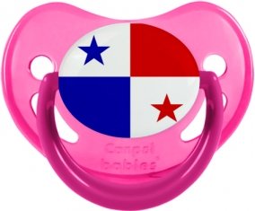 Drapeau Panama Tétine Physiologique Rose phosphorescente
