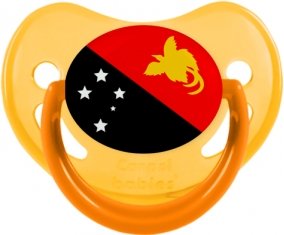 Drapeau Papouasie Nouvelle Guinée Sucete Physiologique Jaune phosphorescente