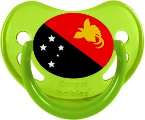 Drapeau Papouasie Nouvelle Guinée Sucete Physiologique Vert phosphorescente