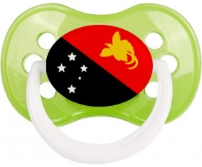 Drapeau Papouasie Nouvelle Guinée Sucette Anatomique Vert classique