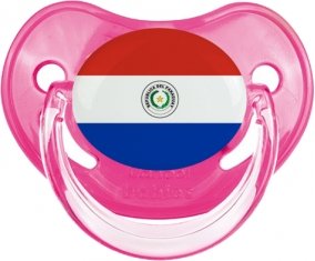 Drapeau Paraguay Sucette Physiologique Rose classique