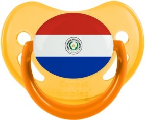 Drapeau Paraguay Sucette Physiologique Jaune phosphorescente