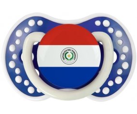 Drapeau Paraguay Sucette LOVI Dynamic Bleu-marine phosphorescente