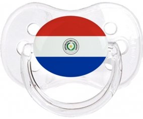 Drapeau Paraguay Sucette Cerise Transparent classique