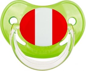 Drapeau Pérou Sucette Physiologique Vert classique