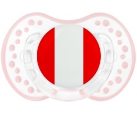 Drapeau Pérou Sucette LOVI Dynamic Retro-blanc-rose-tendre classique