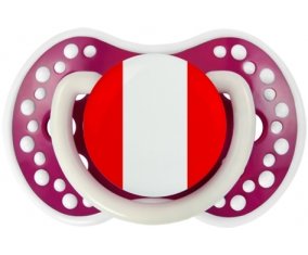 Drapeau Pérou Sucette LOVI Dynamic Fuchsia phosphorescente