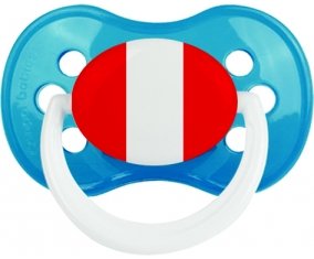 Drapeau Pérou Sucette Anatomique Cyan classique