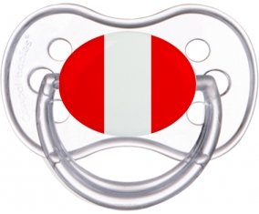 Drapeau Pérou Sucette Anatomique Transparente classique