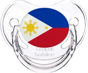 Drapeau Philippines Tétine Physiologique Transparent classique