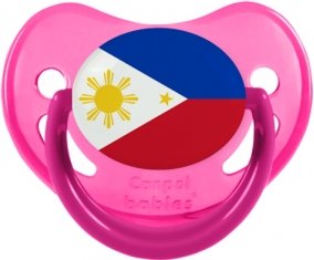 Drapeau Philippines Tétine Physiologique Rose phosphorescente