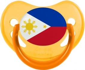 Drapeau Philippines Tétine Physiologique Jaune phosphorescente