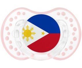 Drapeau Philippines Sucete LOVI Dynamic Retro-blanc-rose-tendre classique