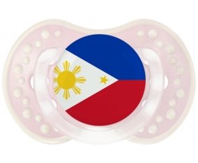 Drapeau Philippines Sucete LOVI Dynamic Retro-rose-tendre classique