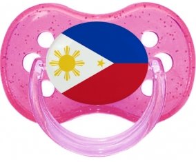 Drapeau Philippines Sucete Cerise Rose à paillette