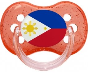 Drapeau Philippines Sucete Cerise Rouge à paillette