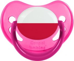 Drapeau Pologne Sucete Physiologique Rose phosphorescente