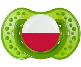 Drapeau Pologne Tétine LOVI Dynamic Vert classique